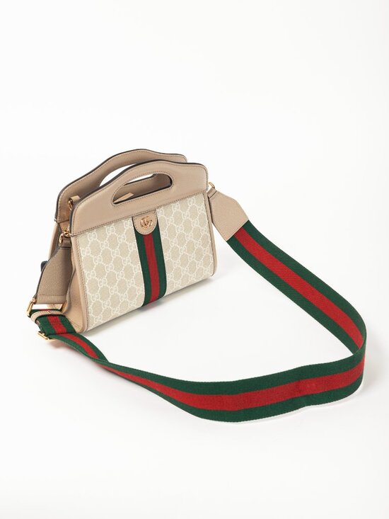 Gucci Small Ophidia Neutrals GG Supreme Canvas Tote Bag - Picture 6 of 15